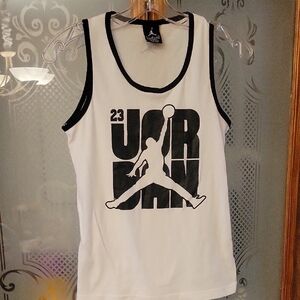 Jordan White and Black Tank Top